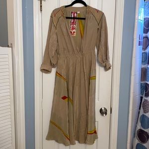 Extremely RARE Sample Sale Rasta Rainbow L.A.M.B. Silk Dress